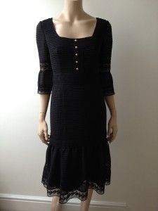 Alice By Temperley BNWT Esmerelda Black Dress UK 10 US 6 Eur 36