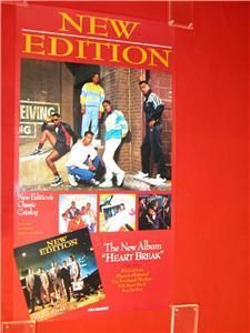 New Edition Vintage 1988 R B Soul Poster EX Near Mint