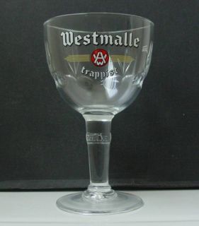 Westmalle Belgian Trappist Ale Beer Chalice Glass RARE