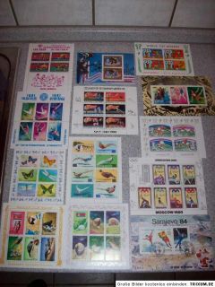 Korea North DPRK Collection 50 Different Souvenir Sheets Great Topics 