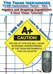Algebra Graphing TI 89 Calculator DVD Tutor Vol 1