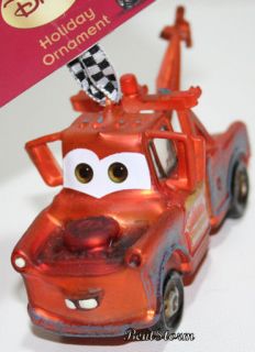   Cars 2 Tow Mater Truck Cable Guy Glass Blown Christmas Ornament