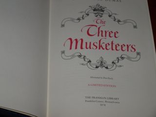 Alexandre Dumas 1st Edition The Three Musketeers