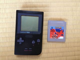 Game Boy Pocket Black Console with Tetris Game Boy GB Nintendo Japan 