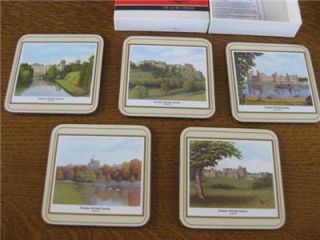 Famous British Castles 5 Pimpernel Coasters in Orig Box