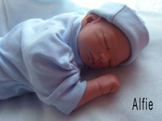 Alfie ★ Asleep Reborn Baby Doll Sleeping Prem Boy Girls Xmas Cute 