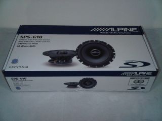 ALPINE SPS 610 TYPE S 6.5 480 WATTS 2 WAY CAR AUDIO SPEAKERS SYSTEM