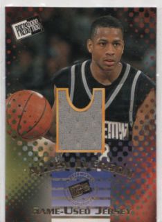 Allen Iverson 1996 Press Pass Game Used Jersey Card