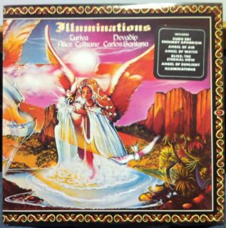 Alice Coltrane Carlos Santana Illuminations LP VG s 69063 UK 1974 A1 