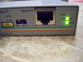 Lot of 4 Allied Telesis at MC13 Ethernet Media Converter w Power 