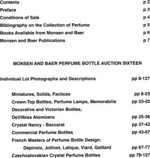   and Baer, Inc. The Allure of Perfume Perfume Bottle Auction XVI