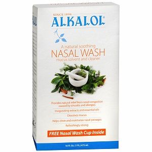 alkalol nasal wash 16 fl oz 473 ml a natural soothing mucus solvent 