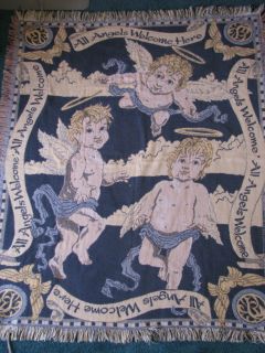 All Angels Welcome Goodwin Weavers Throw Blanket