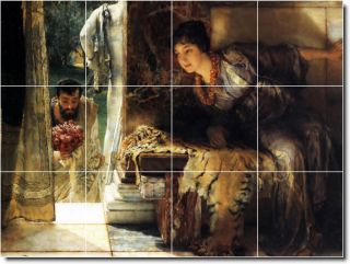 welcome footsteps by lawrence alma tadema 18x24 inch ceramic tile 