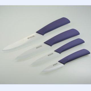 Bestlead 346 Ceramic Knife Kitchen Cutlery Knives Set with Purple 