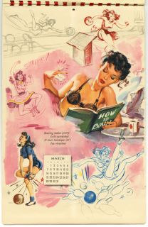 Joyce Ballantyne 1948 Artists Sketch Pad Pin Up 12 Page Risque 