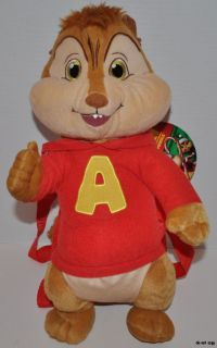 brand new with tags alvin and the chipmunks plush backpack