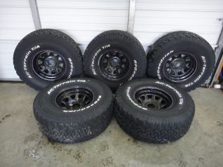 97 06 Jeep Wrangler TJ BF Goodrich 33x12 5x15 Tires with Wheels Set of 