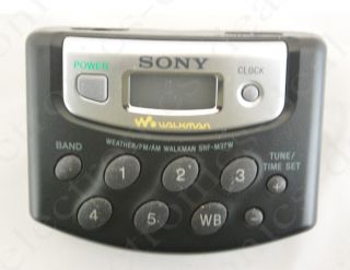 Sony SRF M37W Am FM Radio Walkman 5 Preset w Headphones