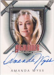 Complete Highlander Series A14 Amanda Wyss Autograph