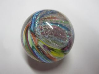 Hand Made Art Glass James Alloway 1 1 4 Diameter Marble