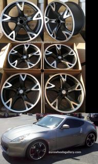   Set for Nissan 370Z 350Z G35 Coupe Staggered Alloy Rims Set