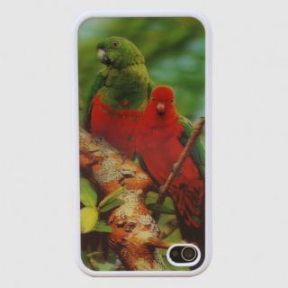 Amazing 3D Image Case for iPhone 4S iPhone 4 Parrot Couples