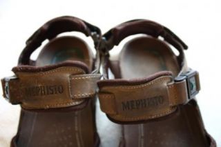 Mephisto Allrounder Mens Size 44 Sandals Brown Leather