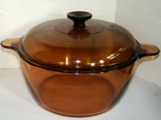   Vision 4 5 L Dutch Oven Soup Stock Pot with Lid Amber Pan Nice