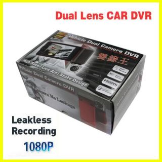 HD 1080p Dual Cam Dashboard IR Car Vehicle Camera Dual Lens Video 