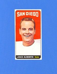 Lance Alworth 1965 Topps Football 155 Breathtaking Sharp
