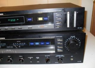   880 Integrated Stereo Amplifier FM 660 Am FM Synthesizer Tuner