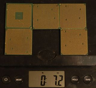 B1210008 AMD Processor cpu gold scrap 5 pc 7.2 oz