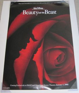 beauty and the beast movie poster 2 sided original 27x40