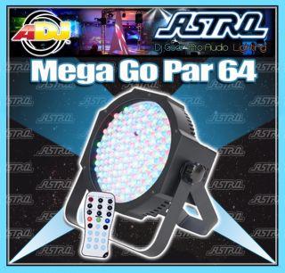 American DJ Mega GO Par 64 Battery Powered LED Slim Flat Par Can