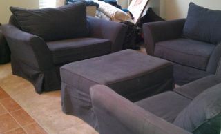 Matching Living / Family Room Sofa Set (Sofa, 10 pillows, 2 big chairs 
