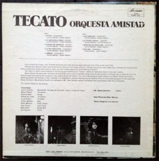 Orquesta Amistad Tecato Mega rare Salsa Guaguanco Latin Borinquen LP 