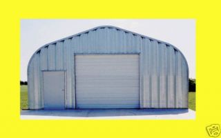 Steel Residential Metal Garage P20x20 One Car Storage Building Kit 