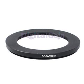 72 52mm Step Down Metal Adapter Ring / 72mm Lens to 52mm Accessory