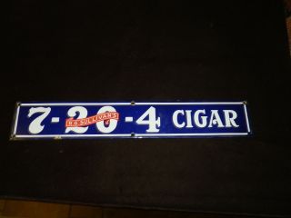 Vintage R G Sullivains 7 20 4 Porcelain Cigar Sign