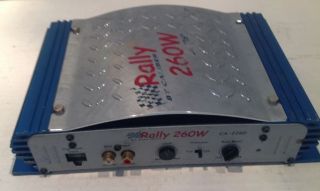 Caliber Rally 260 Watt 2 Channel Bridgeable Amplifier in Line Fuse RCA 