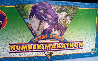 Count Dinos Number Marathon Game, 1993 Discovery Toys, SALE
