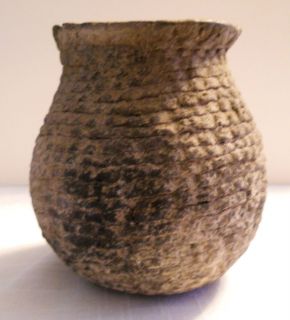Anasazi Corrugated Pottery Jar 90 Complete Restorable
