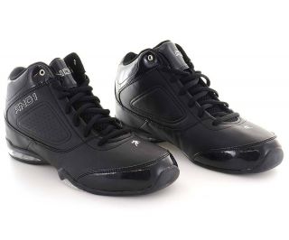 AND1 Mens Size 8 M Basketball Shoes D1028MBBS Black Leather