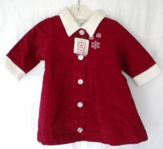 New Hanna Andersson Baby Girl Little Red Coat 70 6 9 12