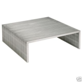 Amici Modern Square Coffee Table Stainless