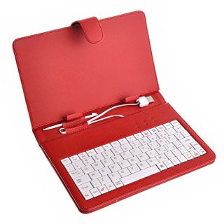   Red Protective Leather Cover Case for 7 Android Tablet PC Mid