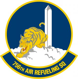   Air Refueling Squadron 756 ARS KC 135R Instructor Andrews Patch