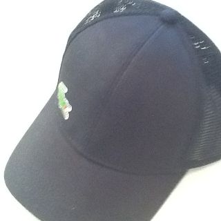 Black Lacoste Sport Andy Roddick Mesh Hat Cap