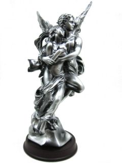 Scratch and Dent` `Guardian Angel` Silver Finish Statue Figurine